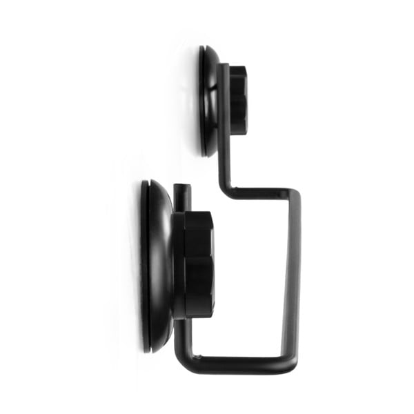 Černý samodržící nástěnný držák na ručníky Compactor Bestlock Black Tube Holder For Towels, 60,6 x 9 cm-image-4
