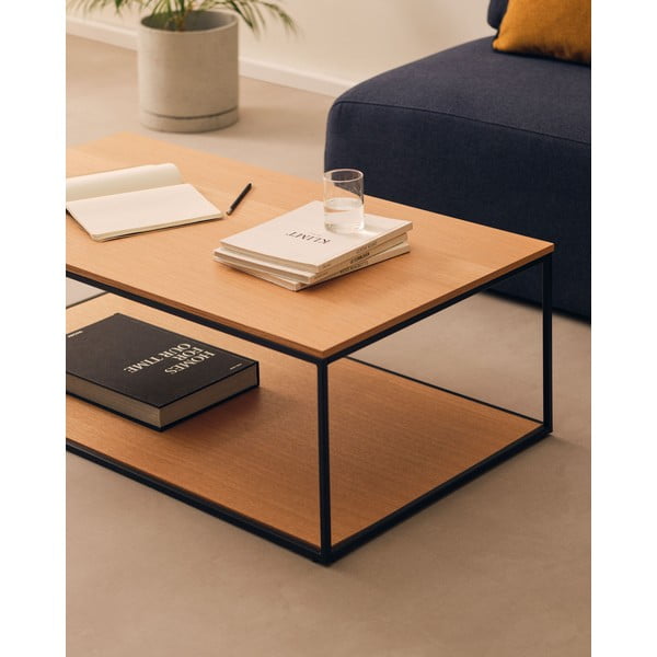 Konferenční stolek s deskou v dubovém dekoru v přírodní barvě 60x110 cm Yoana – Kave Home-image-1