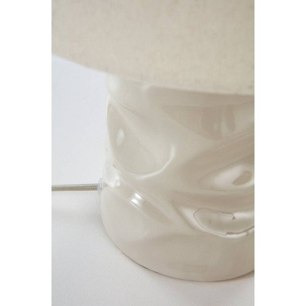 Šedá keramická stolní lampa (výška 40 cm) Milera – Jotex-image-4