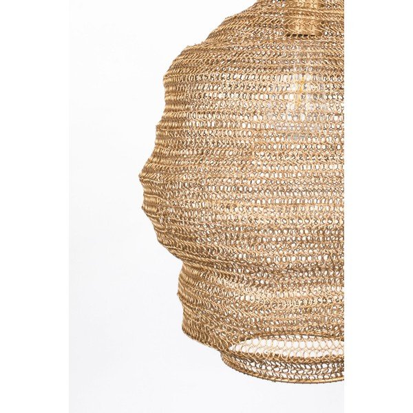 Závěsné svítidlo ve zlaté barvě White Label Lena, ø 48 cm-image-4