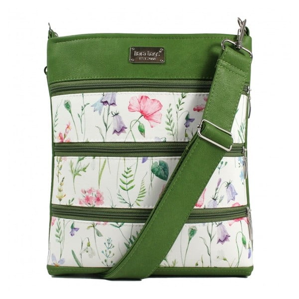 Zeleno-béžová kabelka Dara bags Dariana Middle No.2008