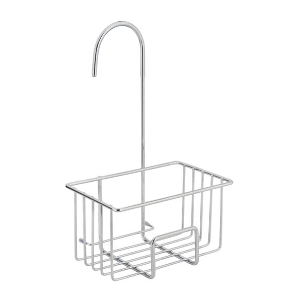 Závěsná koupelnová polička z nerezové oceli v leskle stříbrné barvě Milito – Wenko