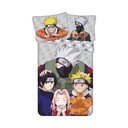 Bavlněné dětské povlečení na jednolůžko 140x200 cm Naruto "Grey" – Jerry Fabrics