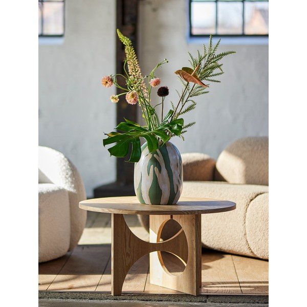Kulatý konferenční stolek v dekoru jedle v přírodní barvě ø 80 cm Alden – Bloomingville-image-1