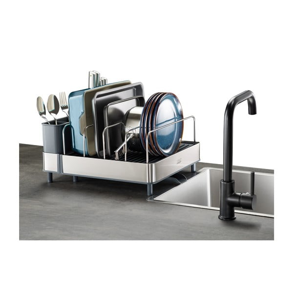 Kovový odkapávač v modro-stříbrné barvě Extend – Joseph Joseph-image-4