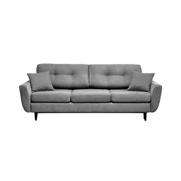 Šedá trojmístná rozkládací pohovka s černými nohami Mazzini Sofas Jasmin-image-2
