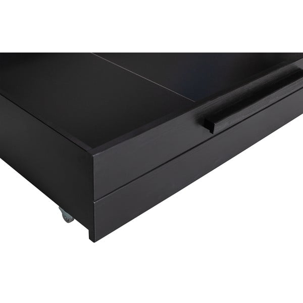 Černý šuplík pod postel 90x200 cm Dennis – WOOOD-image-4