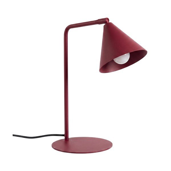 Vínová ocelová stolní lampa s ohybatelnou konstrukcí (výška 35 cm) Zylo – Sollux
