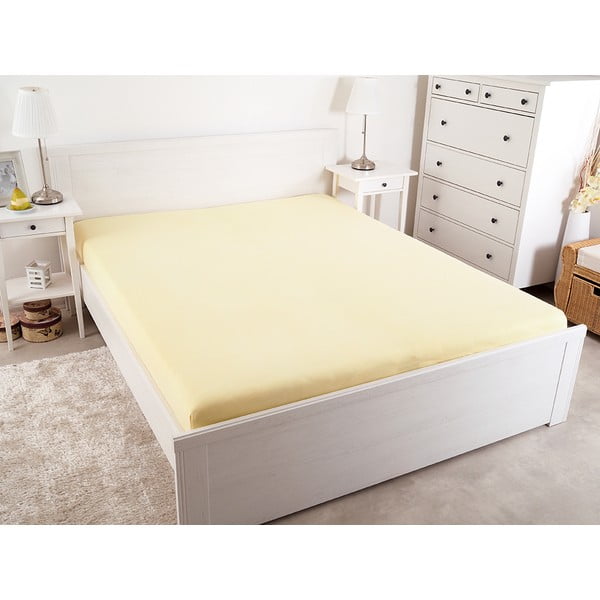 Žluté napínací prostěradlo 140x200 cm – B.E.S.-image-2