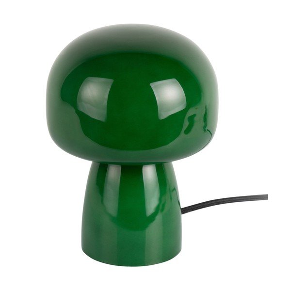 Tmavě zelená skleněná stolní lampa (výška 20 cm) Fervor – Leitmotiv