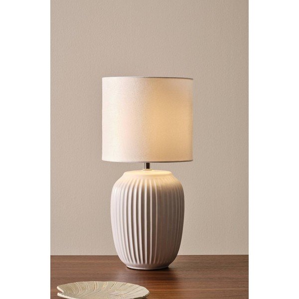 Bílá keramická stolní lampa (výška 41 cm) Karlsson – Jotex-image-1