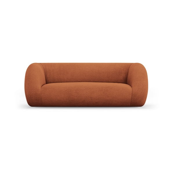 Oranžová pohovka z textilie bouclé 210 cm Essen – Cosmopolitan Design