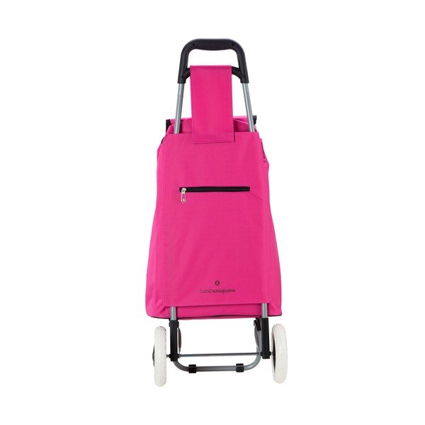 Růžová nákupní taška na kolečkách Lulucastagnette Cosette, 37 l-image-2