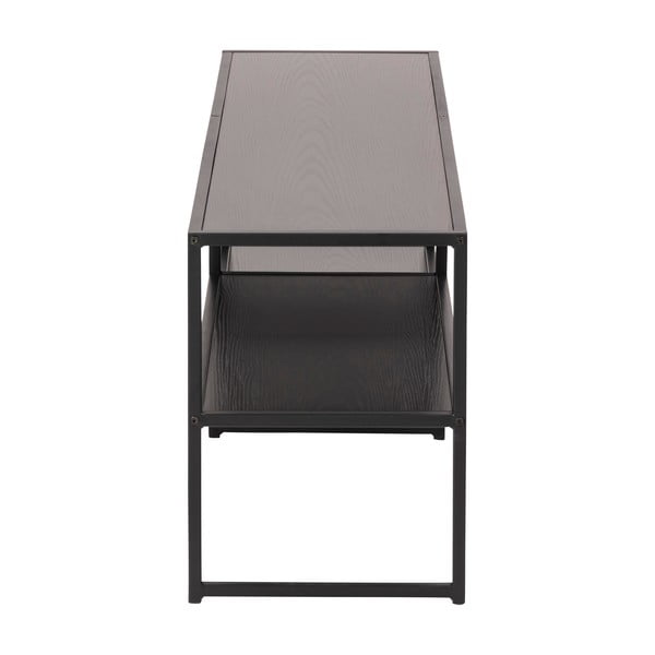 Černý TV stolek v dekoru jasanu 120x46 cm Seaford - Actona-image-3