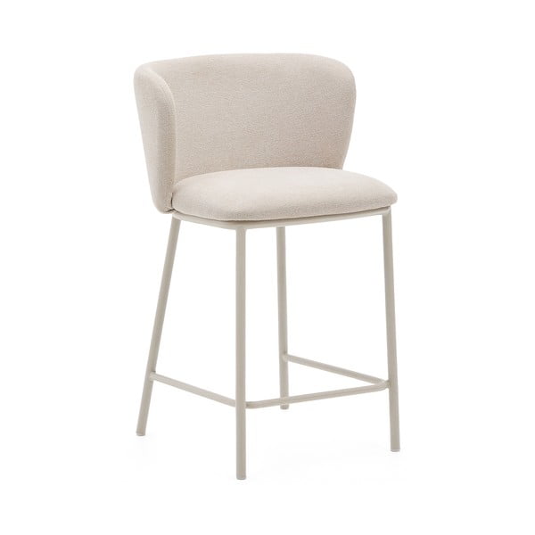 Béžová barová židle (výška sedáku 65 cm) Ciselia – Kave Home