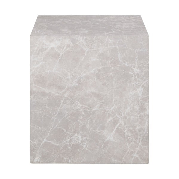 Odkládací stolek v dekoru mramoru 40x40 cm Prague – House Nordic-image-2