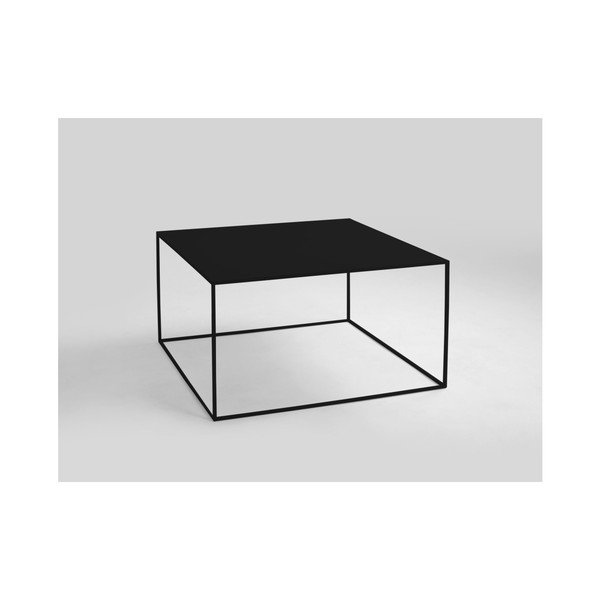 Černý konferenční stolek CustomForm Tensio, 80 x 80 cm-image-1