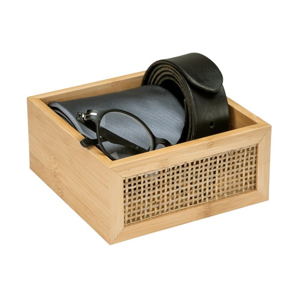 Bambusový koupelnový organizér Wenko Allegre, 15 x 7 cm-image-3