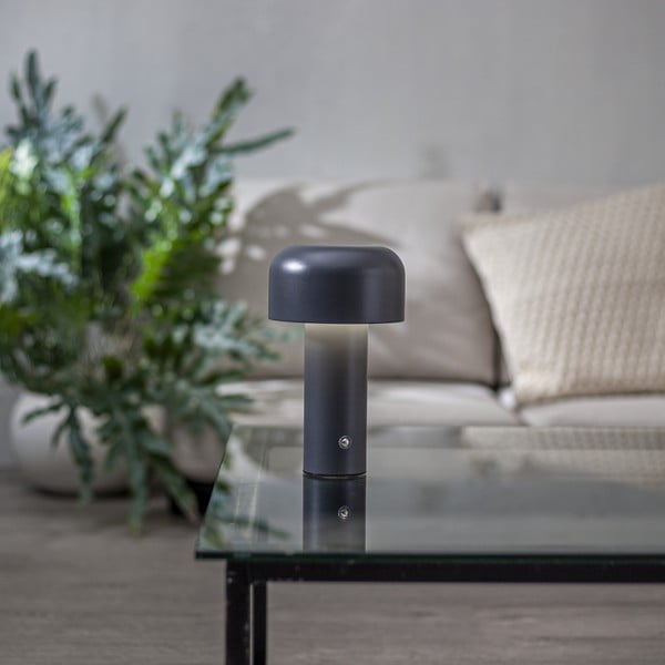 Šedá LED stolní lampa (výška 21,5 cm) Bobby – Star Trading-image-1