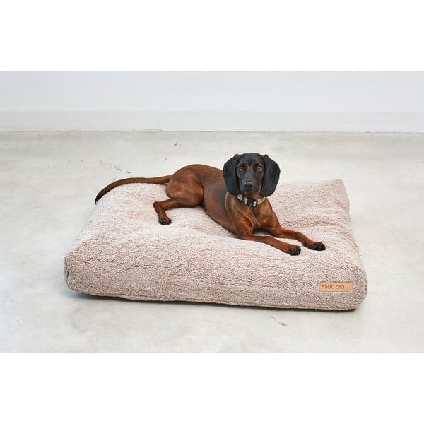 Béžová matrace pro psa z materiálu bouclé 120x90 cm Senso Greige L – MiaCara-image-3