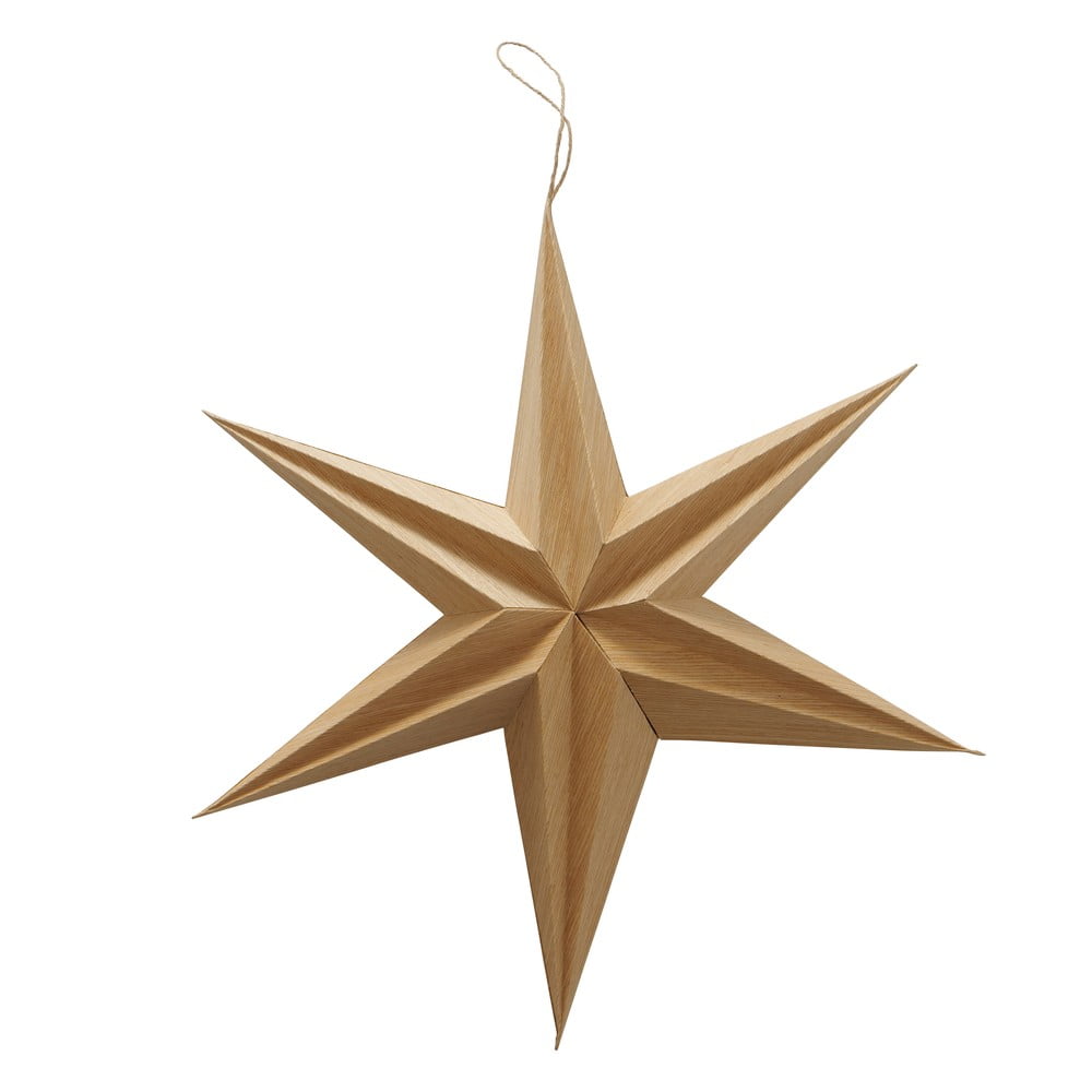 Vánoční papírová závěsná dekorace ve tvaru hvězdy Boltze Kassia, ø 40 cm