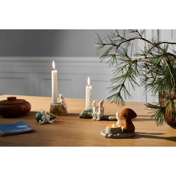 Vánoční kameninový svícen Kähler Design Christmas Tales, délka 19 cm-image-1