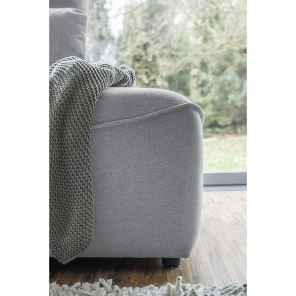 Světle šedá rozkládací rohová pohovka (do "U") Homely Tommy – Miuform-image-2