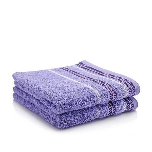 Sada 2 ručníků Hugo Lavender, 70x140 cm