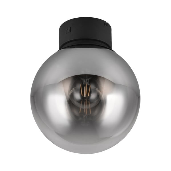 Černé LED stropní svítidlo se skleněným stínidlem ø 30 cm Cipallone – CINQUE-image-1