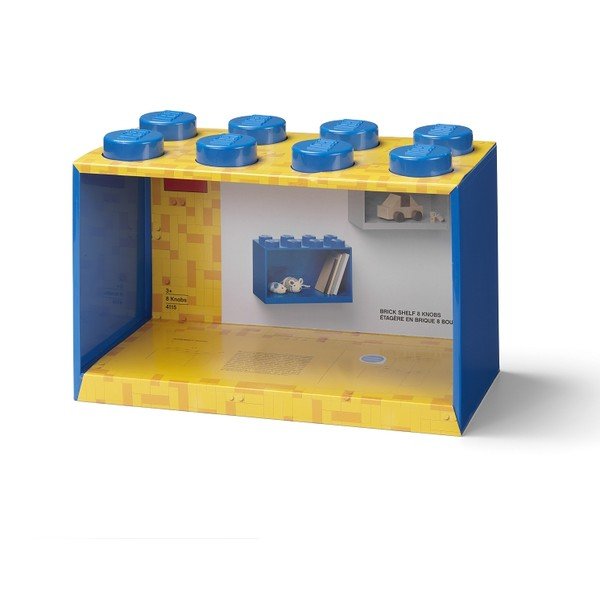 Dětská modrá nástěnná police LEGO® Brick 8-image-2
