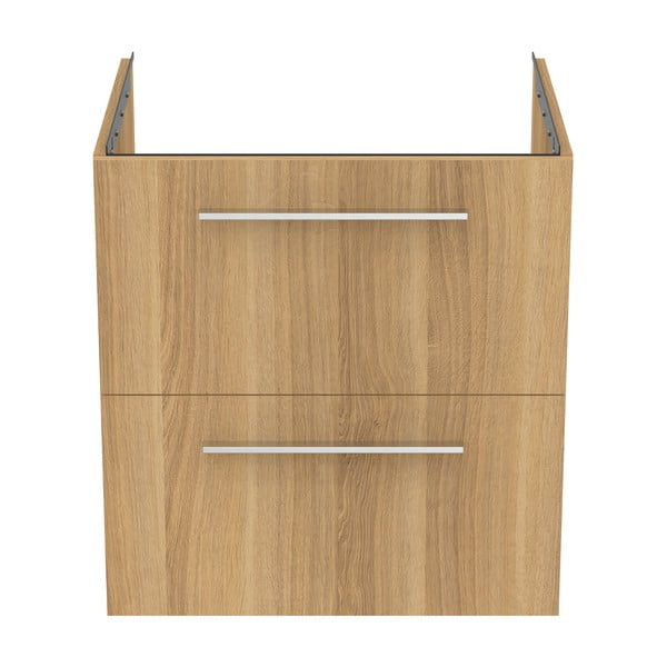 Závěsná skříňka pod umyvadlo v dekoru dubu v přírodní barvě 60x63 cm i.Life B – Ideal Standard