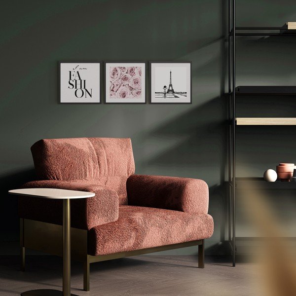 Obrazy v sadě 3 ks 30x40 cm Parisienne – Styler-image-3