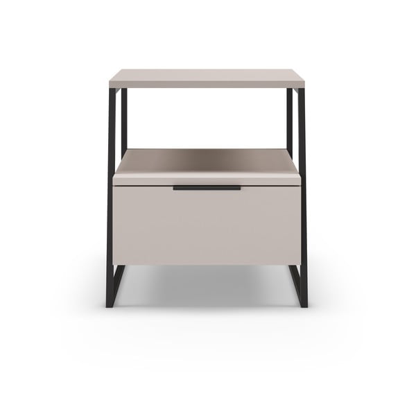 Krémový noční stolek Velia – Marckeric-image-2