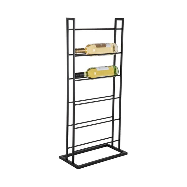 Černý kovový regál na víno počet lahví 5 38x84,5x20 cm Single Floor – PT LIVING-image-3