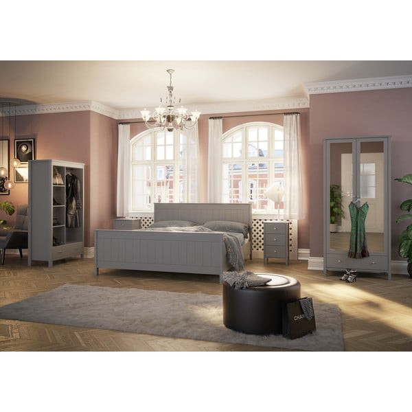 Bílá dvoulůžková postel 180x200 cm Tromsö - Tvilum-image-1