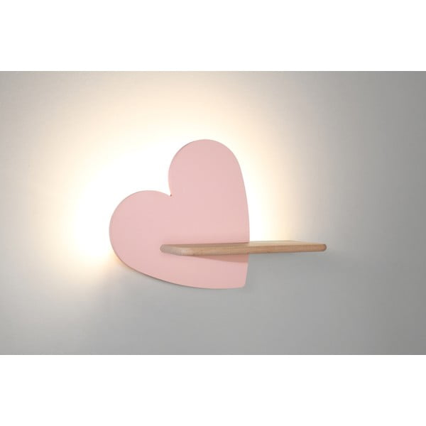 Růžové dětské svítidlo Heart – Candellux Lighting-image-1