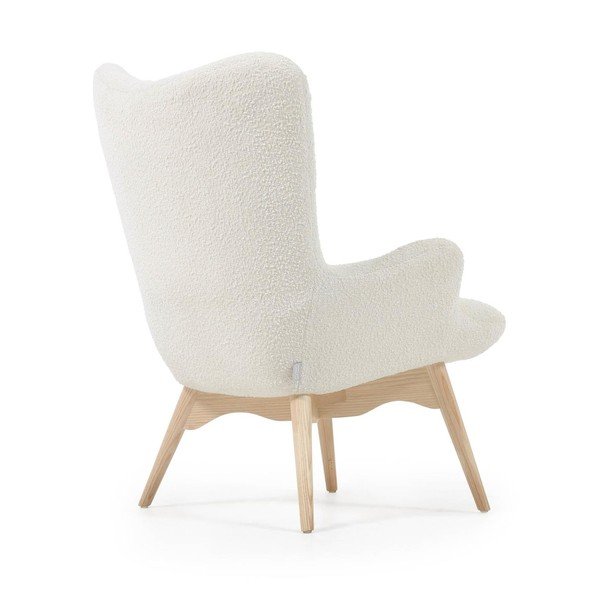 Bílé křeslo Kody - Kave Home-image-4