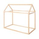 Domečková dětská postel v přírodní barvě 70x140 cm Montessori – Roba