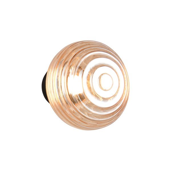 Jantarové skleněné LED nástěnné svítidlo na USB ø 15,5 cm Earl – Reality-image-2