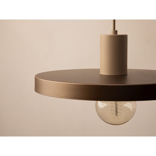 Světle hnědé kovové závěsné svítidlo ø 30 cm Ori – Micadoni -image-2