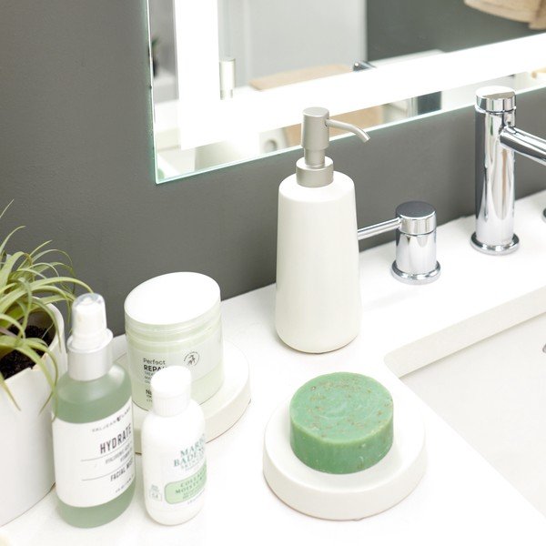 Bílá keramická mýdlenka iDesign Eco Vanity-image-3
