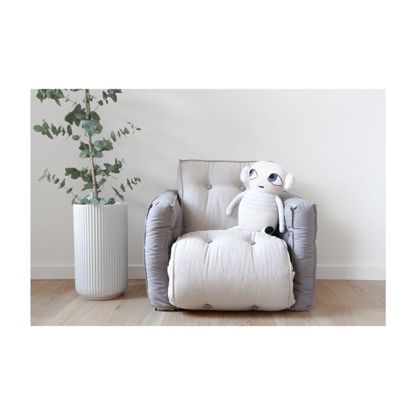 Dětské rozkládací křesílko Karup Design Mini Dice Dark Grey/Creamy-image-3