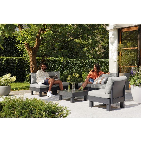 Šedý zahradní lounge set pro 4 Cantara – Keter-image-1