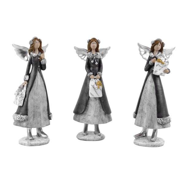 Sada 3 dekorativních andělíčků Ego Dekor Cosy, výška 20,5 cm