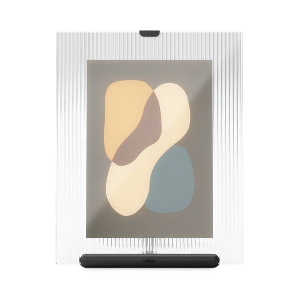 Černý skleněný stojací rámeček 19x23 cm Flute – Umbra