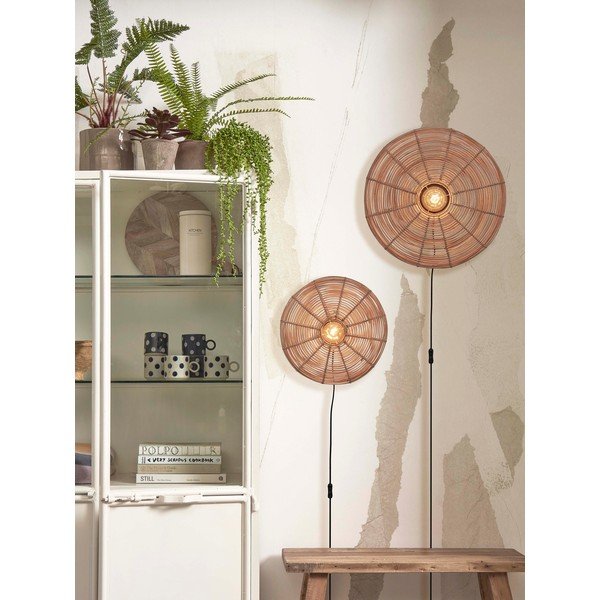 Nástěnné svítidlo v přírodní barvě ø 40 cm Tanami – Good&Mojo-image-4