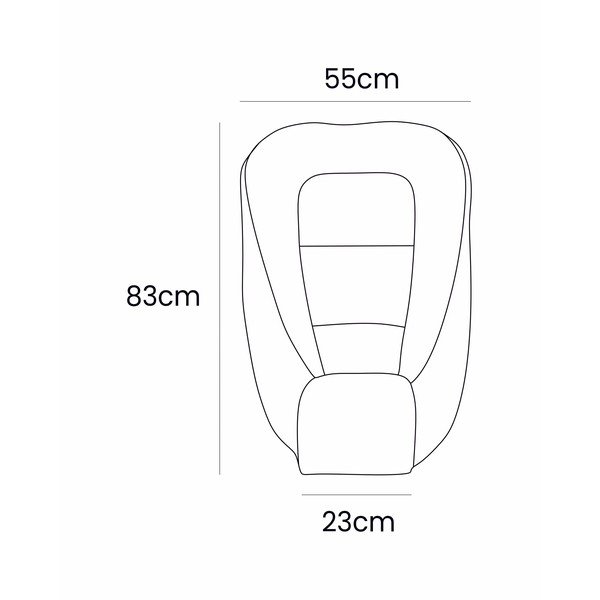 Béžové hnízdečko pro miminko 55x83 cm – Meowbaby-image-4
