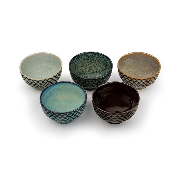 Porcelánové šálky v sadě 5 ks 200 ml Sara – Bredemeijer