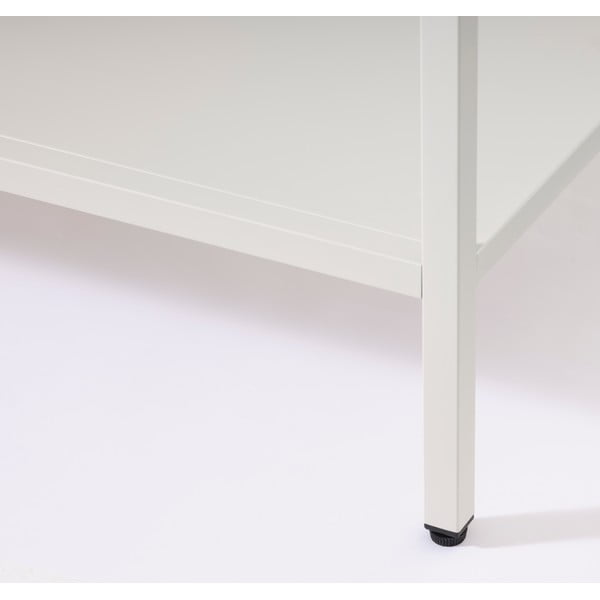 Bílá kovová vitrína 90x160 cm Carmel – Unique Furniture-image-4