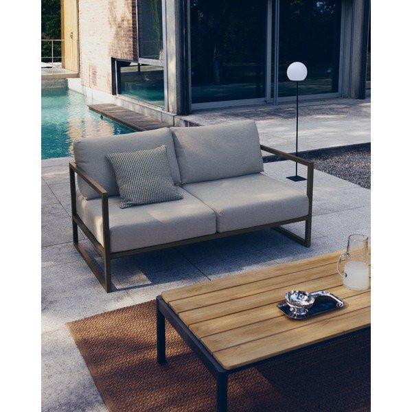 Vnitřní a venkovní koberec z recyklovaných vláken v terakotové barvě 160x230 cm Despas – Kave Home-image-1